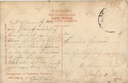 India - Königstrasse in Trankebar -494484