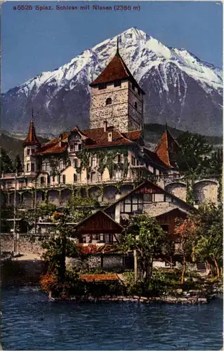 Spiez - Schloss mit Niesen -623038