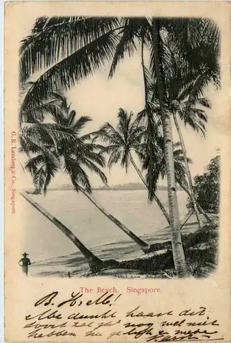 Singapore - The Beach - Prägekarte -494584