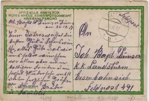 Neujahr Weltkrieg - Feldpost -624164