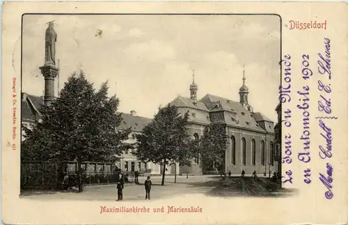 Düsseldorf - Maximiliankirche und Mariensäule -621772