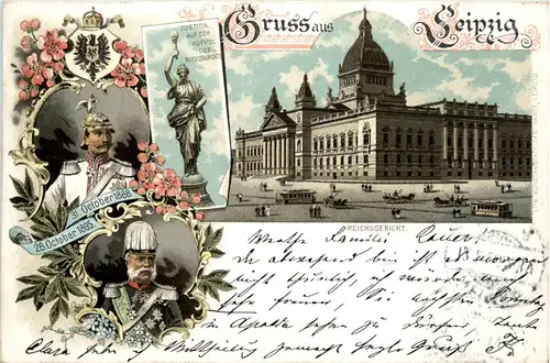 Gruss aus Leipzig - Litho -482858