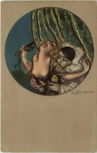 Künstlerkarte A. Zandrino - Erotik -623800