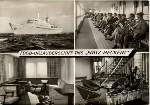 FDGB Urlauberschiff TMS Fritz Heckert -494924