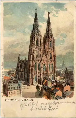 Gruss aus Köln - Litho -494964