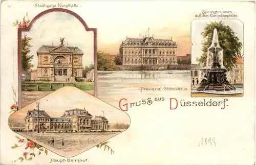Gruss aus Düsseldorf - Litho -622132