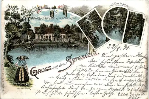 Gruss aus dem Spreewald - Lehde - Litho -495024