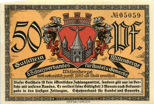 Wittenberge - Notgeld -495104