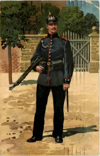 Deutsche Armee Künstler Postkarte -623850