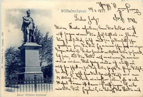 Gruss aus Wilhelmshaven - Kaiser Wilhelm Denkmal -483318