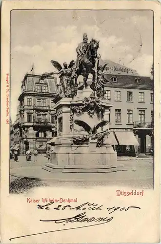 Düsseldorf - mit Kaiser Wilhelm Denkmal -622332