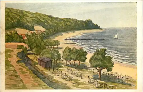 Ostseebad Zoppot - Blick auf Adlerhorst -624864