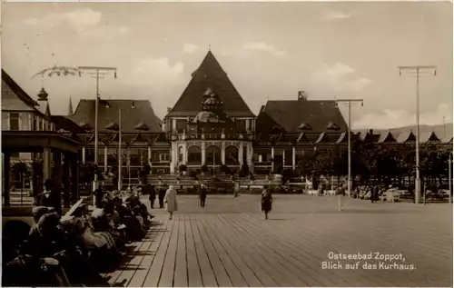 Ostseebad Zoppot - Blick auf das Kurhaus -625074