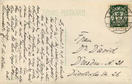 Ostseebad Zoppot - Blick auf das Kurhaus -625074