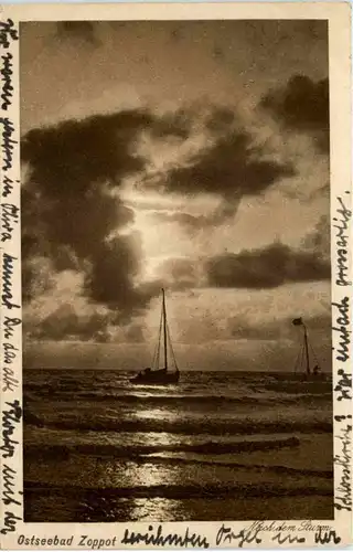 Ostseebad Zoppot - Nach dem Sturm -624884