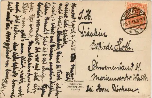 Ostseebad Zoppot - Nach dem Sturm -624884