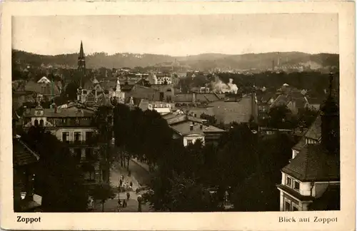 Zoppot - Blick auf Zoppot -625134