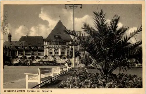 Ostseebad Zoppot - Kurhaus mit Kurgarten -625330
