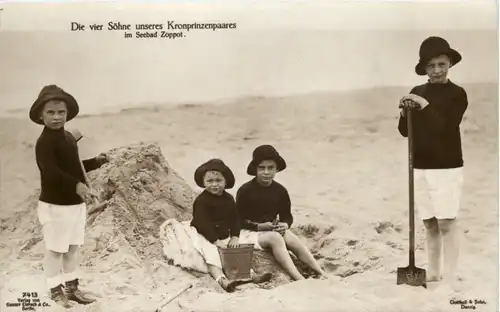 Zoppot - Die vier Söhne unseres Kronprinzenpaares -625222