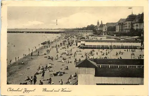 Bad Zoppot - Strand und Kasino -625766