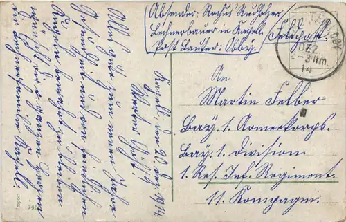 Neujahr Weltkrieg - Feldpost -624162