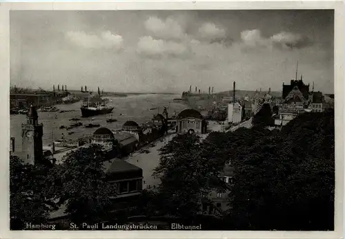 Hamburg, St. Pauli Landungsbrücken - Elbtunnel -511466