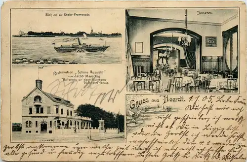 Gruss aus Heerdt Düsseldorf - Restauration Schöne Aussicht -622872