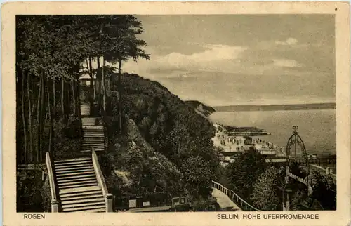 Ostseebad Sellin auf Rügen - Hohe Uferpromenade -624056