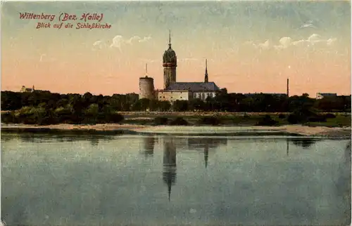 Wittenberg, Blick auf die Schlosskirche -511746