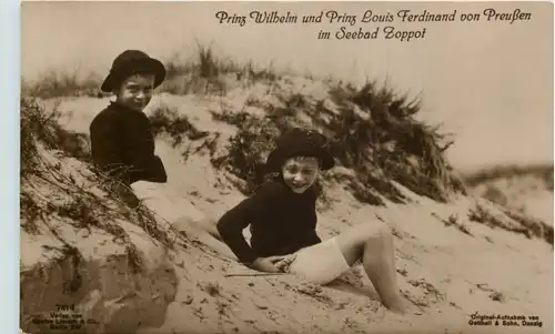 Zoppot - Prinz Willhelm und Prinz Louis Ferdinand von Preussen -625218