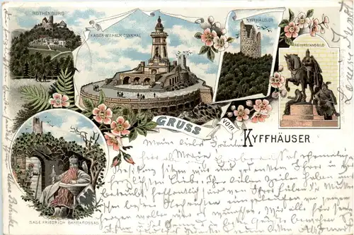 Gruss vom Kyffhäuser - Litho -496204