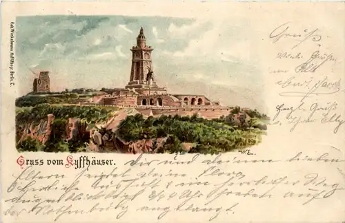 Gruss vom Kyffhäuser - Litho -496224