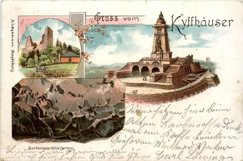 Gruss vom Kyffhäuser - Litho -496264
