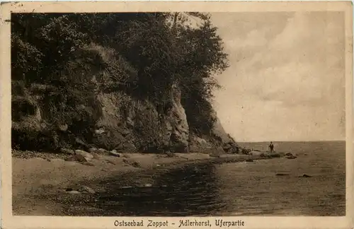Ostseebad Zoppot - Adlerhorst Uferpartie -624970
