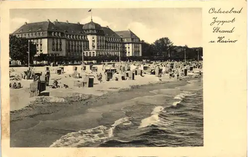 Ostseebad Zoppot - Strand und Kasino -625436