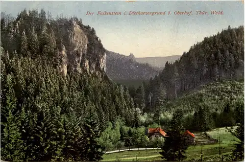 Oberhof, Der Falkenstein i. Dietharzergrund -512006