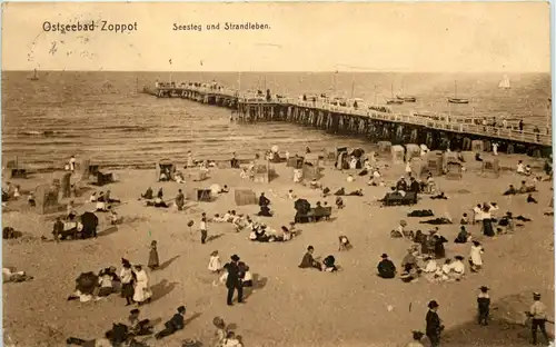 Ostseebad Zoppot - Seesteg -625872