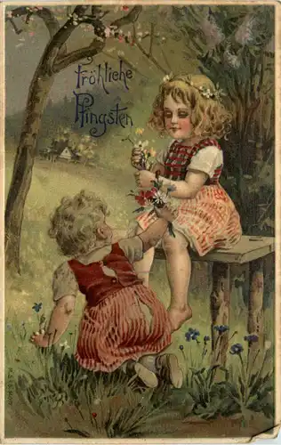 Pfingsten - Prägekarte -624696