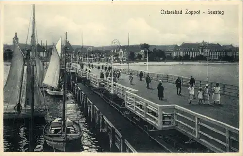 Ostseebad Zoppot - Seesteg -625516