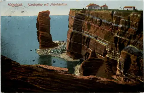 Helgoland, Nordspitze mit Nebelstation -511382