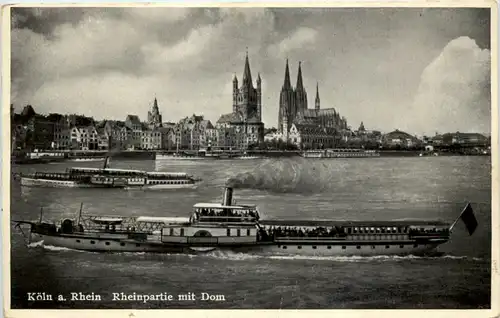 Köln, Rheinpartie mit Dom -511502