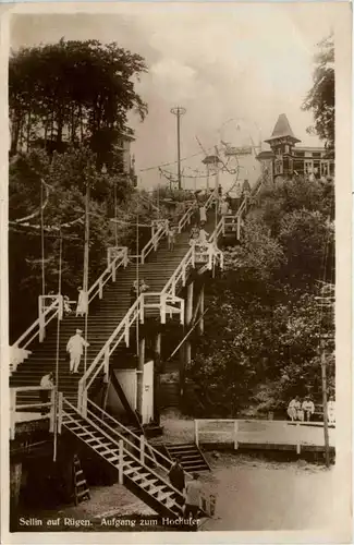 Ostseebad Sellin auf Rügen - Aufgang zum Hochufer -624072