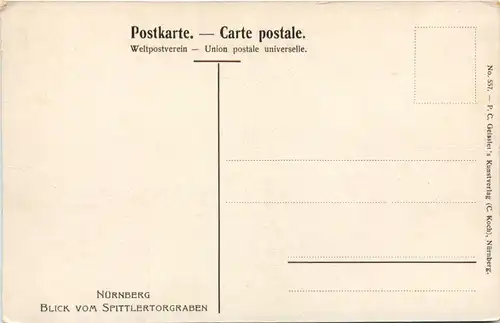 Nürnberg, Blick v. Spittlertorgraben -512646