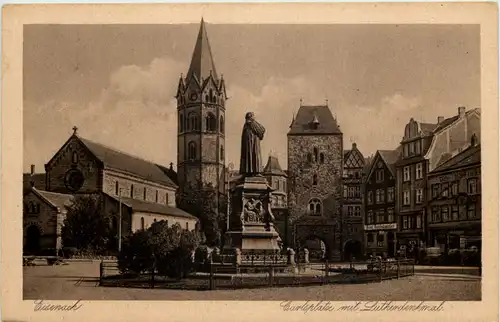 Eisenach, Carlsplatz mit Lutherdenkmal -511690