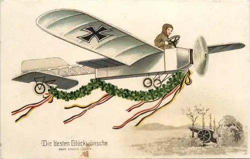 Neujahr Flugzeug 1. WK -624172