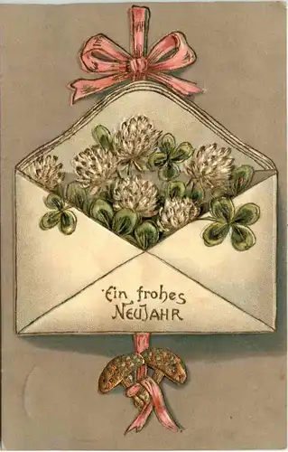 Neujahr - Prägekarte -624192