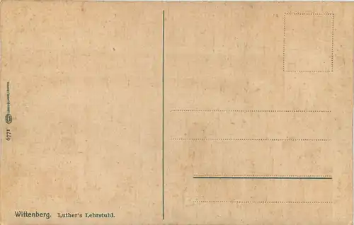 Wittenberg, Luthers Lehrstuhl -511730