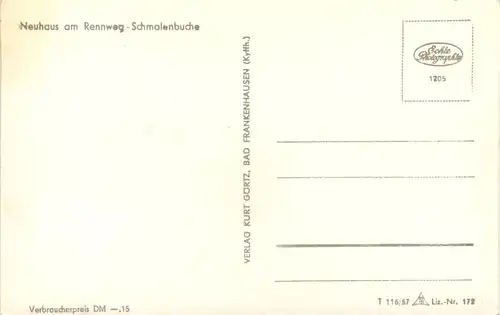 Neuhaus am Rennweg, Schmalenbuche -511992