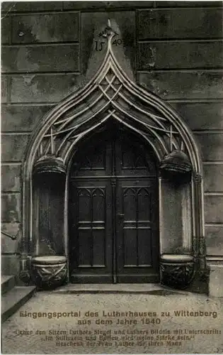 Wittenberg, Eingangsportal des Lutherhauses 1540 -511722