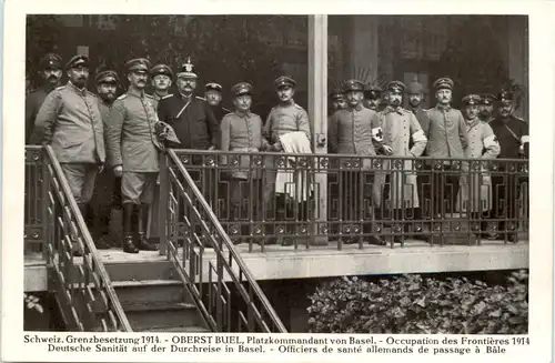 Schweizer Grenzbesetzung 1914 - Oberst Buel -624312